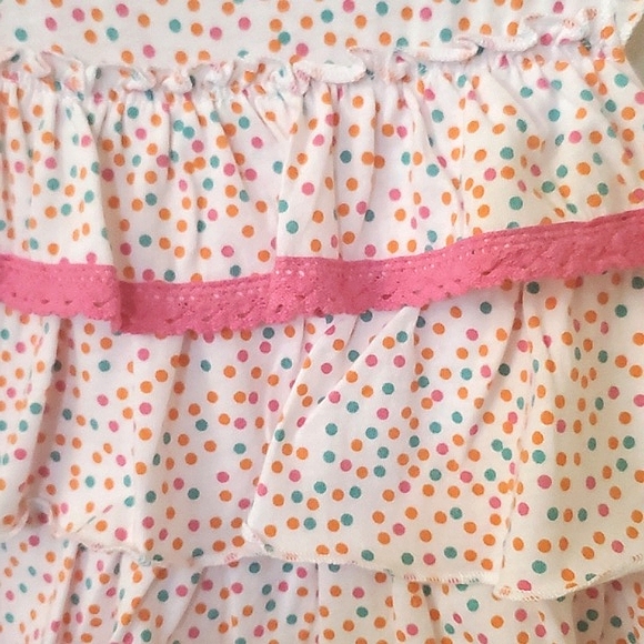 NWT New Sweet Ivy Pink & White Speckled Dot Two Piece Top & Pants 18 Months - Picture 7 of 9